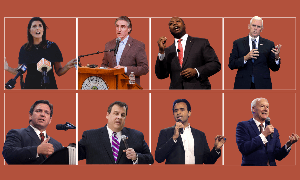 First GOP debate: All the candidates onstage for the first debate,  explained - Vox