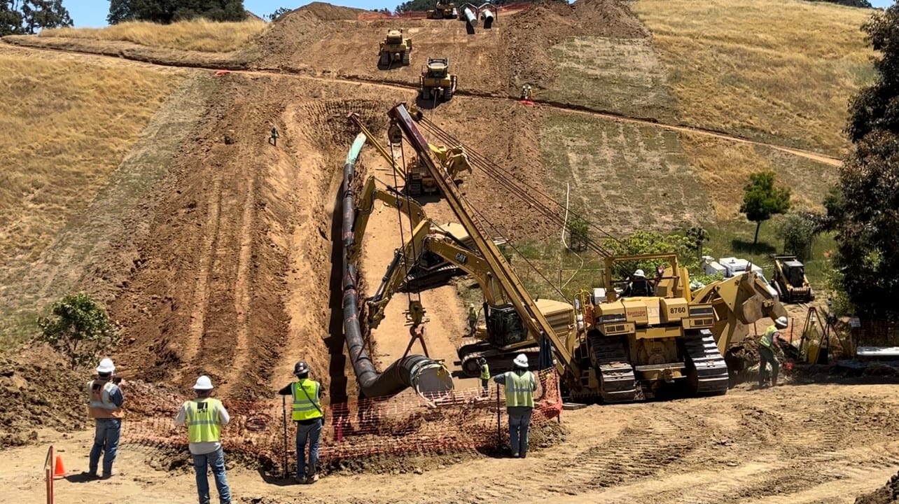 PG&E installing new technology to enhance pipeline safety during seismic activity.