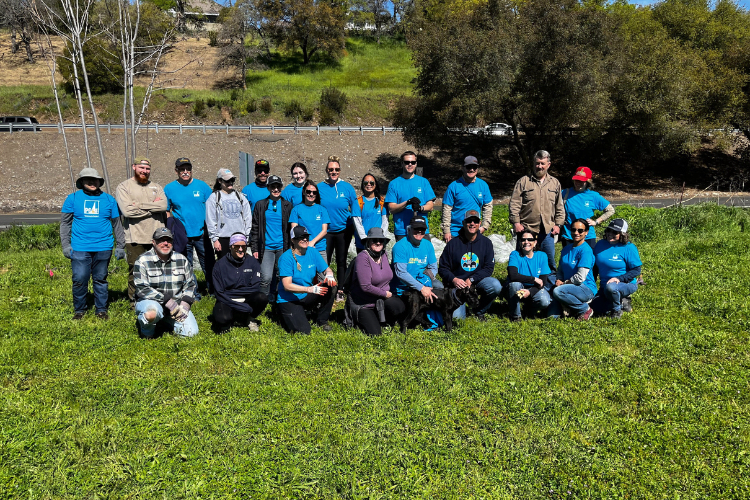 PG&E group photo op at Folsom Lake State Recreation Area.