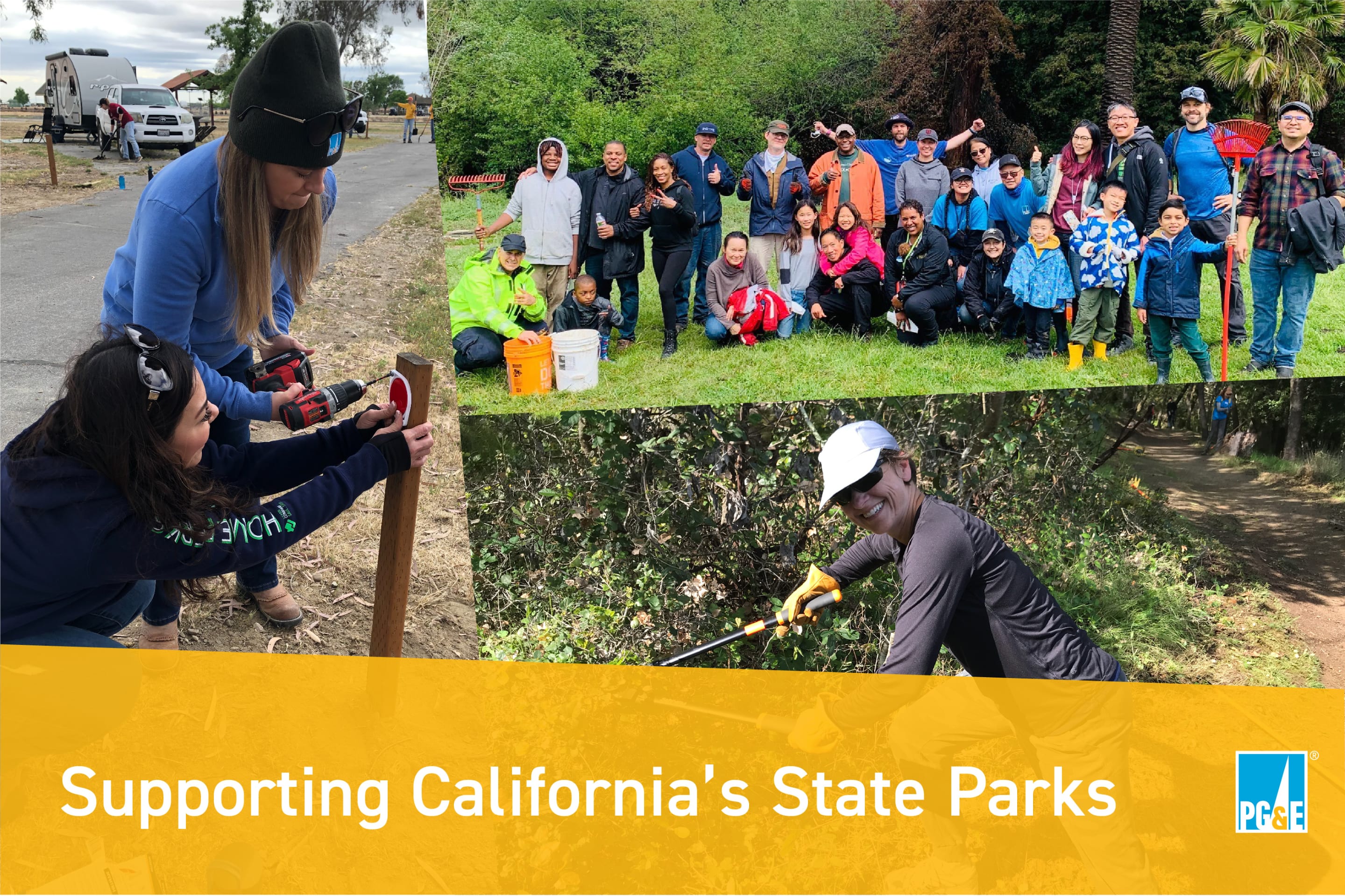 PG&E Coworkers Roll Up Sleeves with California State Parks Foundation