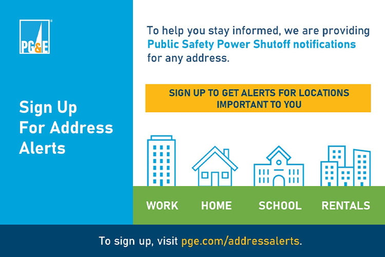 Public Safety Power Shutoff Address Alerts Provide Notifications for