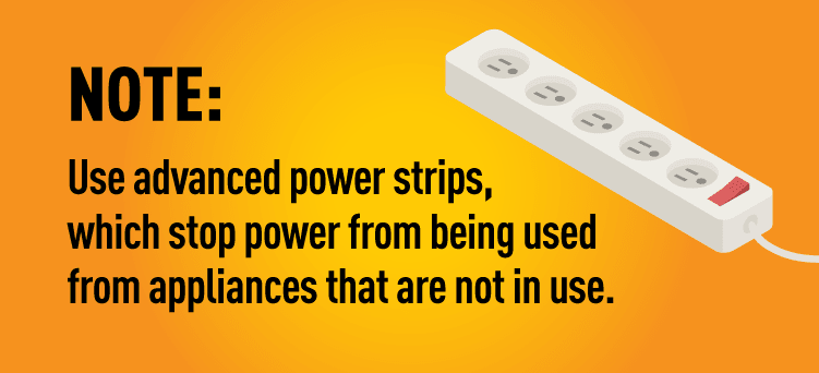 Graphic of an advanced power strip.