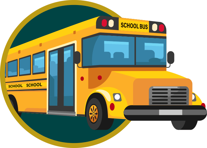 Graphic of a school bus