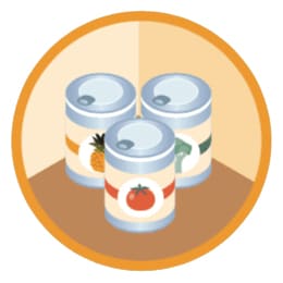 Canned food illustration