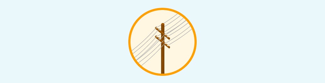 Graphic of power lines
