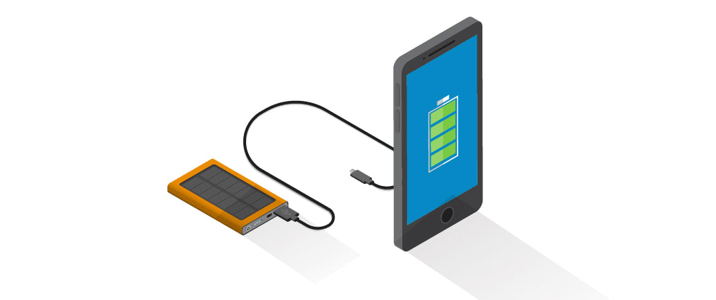 Ready - Be prepared for a power outage: 🔌 Charge your cell phone