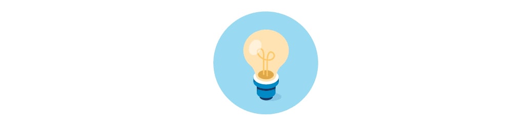 Graphic of a lightbulb