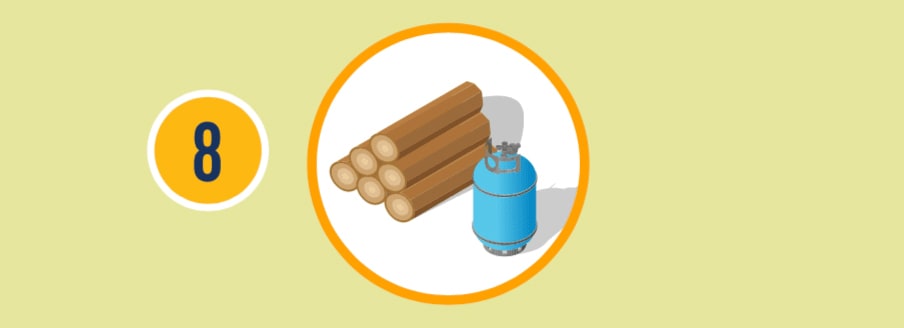 Illustration of flammable materials