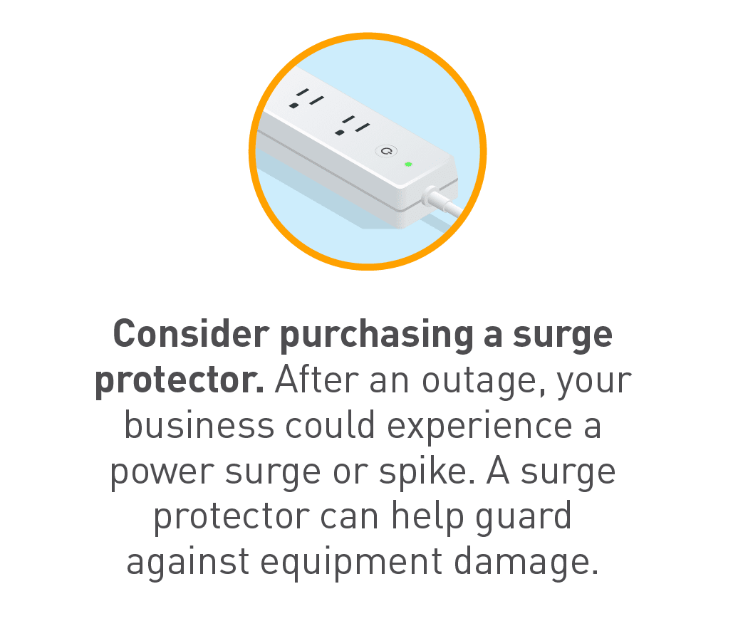 Graphic of surge protector