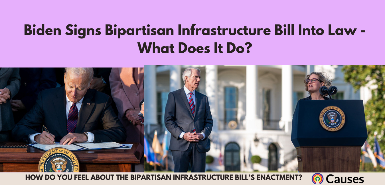 Bipartisan Infrastructure Bill Signed Into Law By Biden - What Does It ...